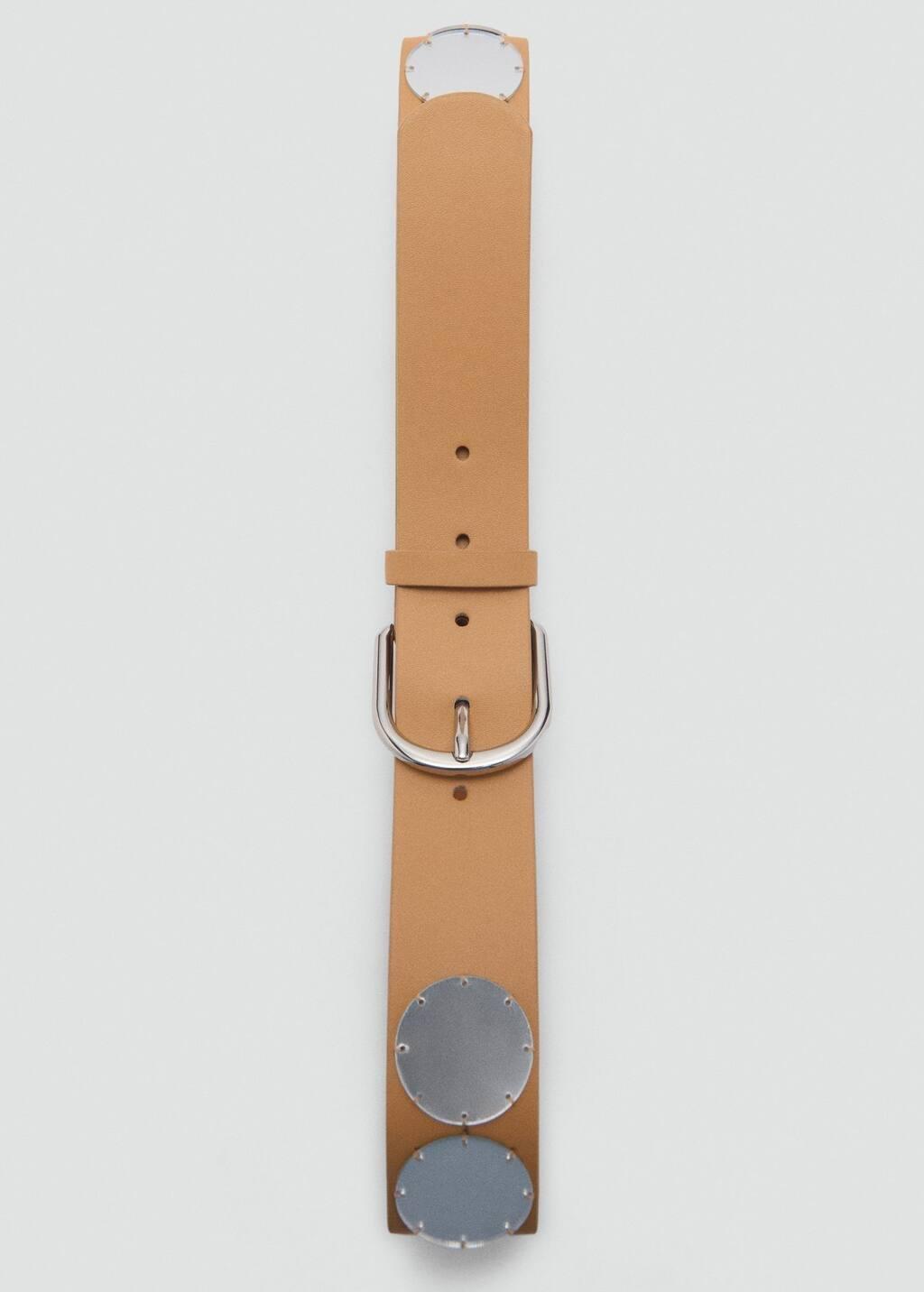 Beige Combined Mirror Belt, , large image number 2