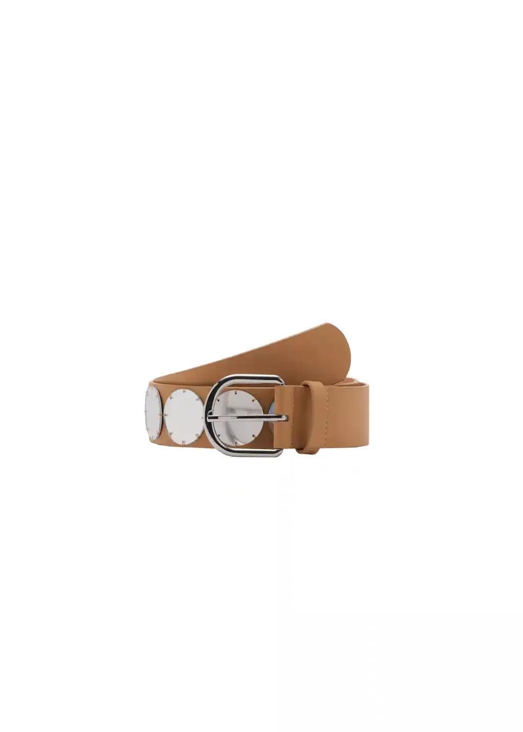 Beige Combined Mirror Belt, , large image number 3