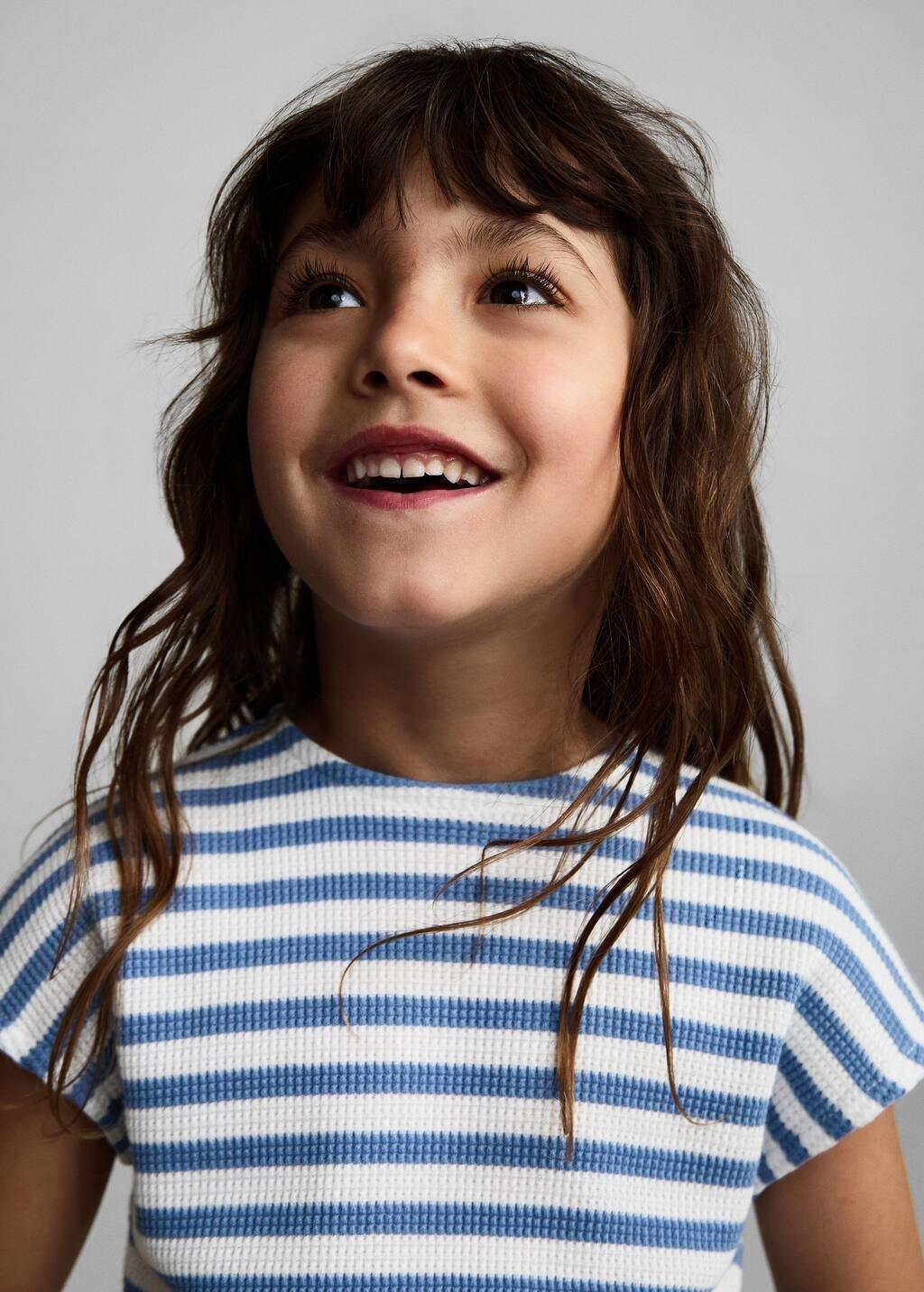Navy Striped Long Jumpsuit, Baby Girl, , large image number 4