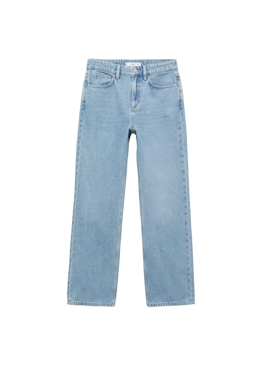 Blue Matilda Medium-Rise Straight-Fit Jeans, , large image number 2