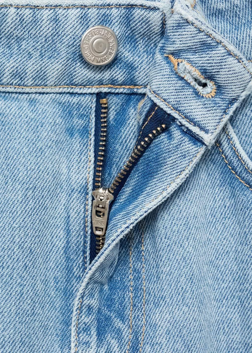 Blue Matilda Medium-Rise Straight-Fit Jeans, , large image number 5