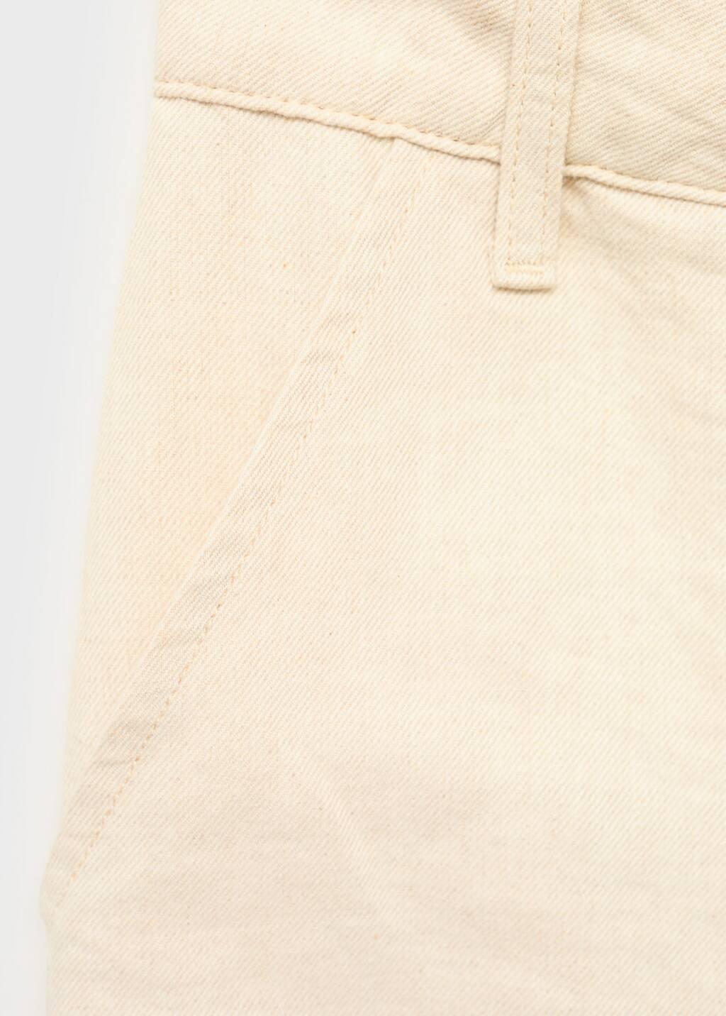 LT PASTEL GREY Linen cargo trousers with puffed hem, , large image number 6