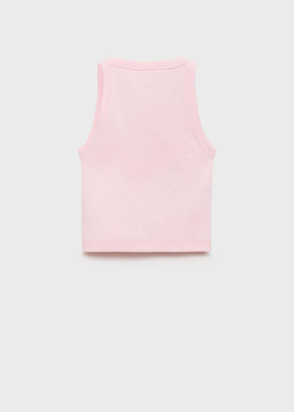 PINK Knitted cropped top, Kids Girl, , large image number 1