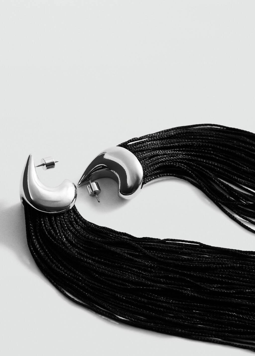 Silver Drop Earrings, Silver, large image number 0