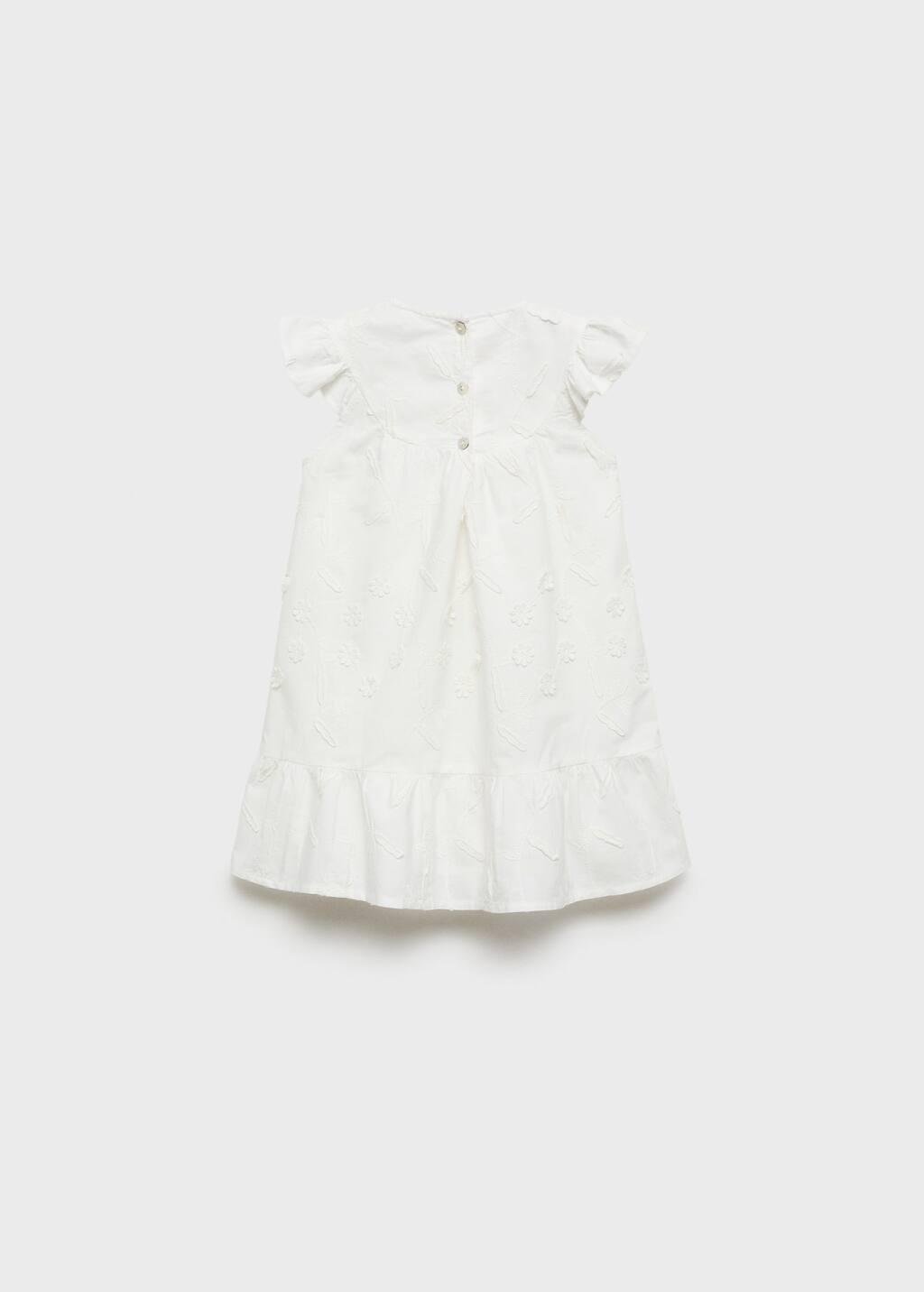 WHITE Floral embroidery dress, Baby Girl, , large image number 1