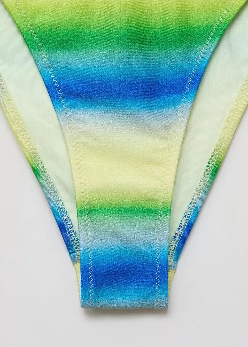 MEDIUM BLUE Gradient-effect bikini bottoms, , large image number 3