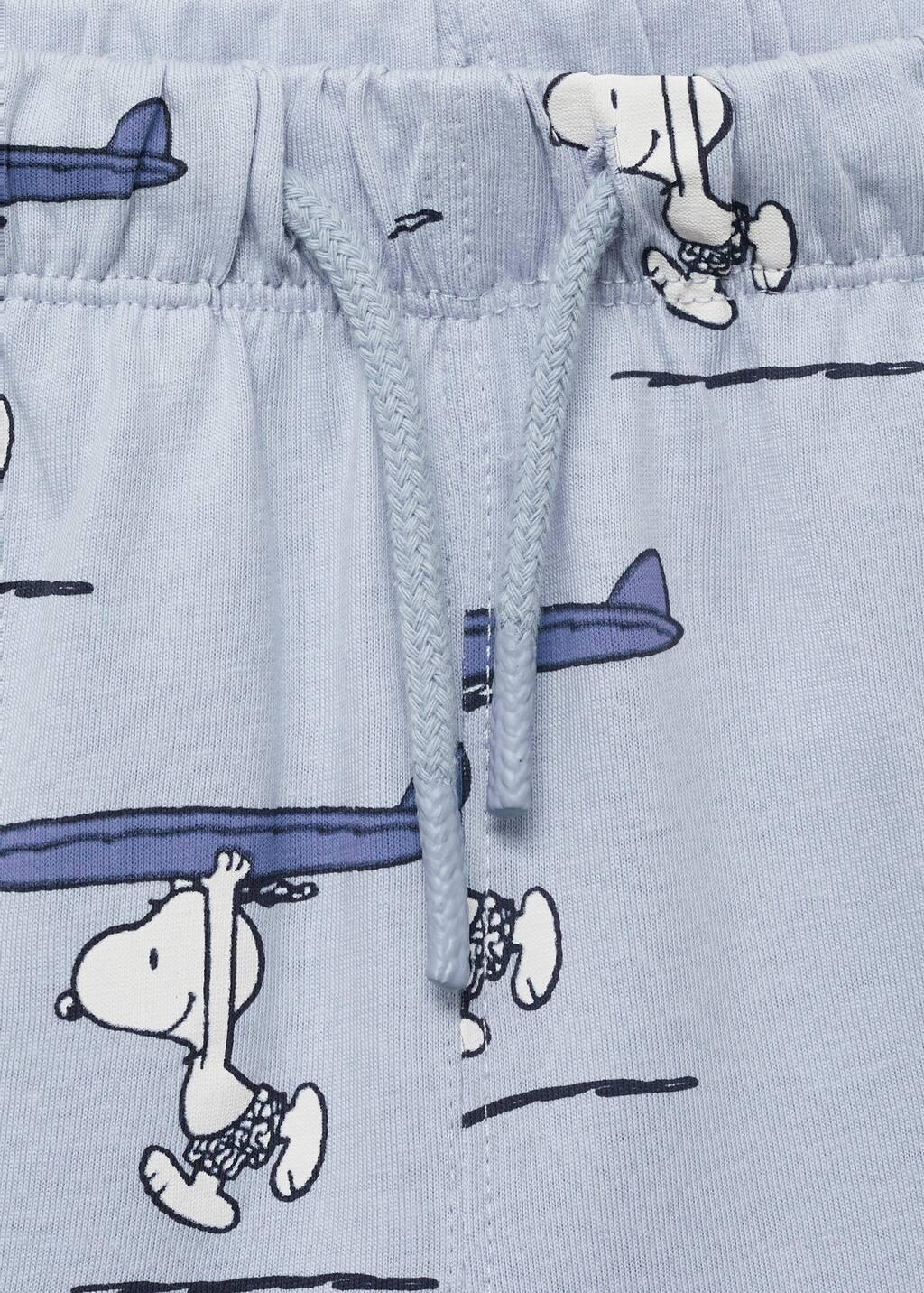 LT-PASTEL BLUE Snoopy bermuda shorts, Baby Boy, , large image number 2