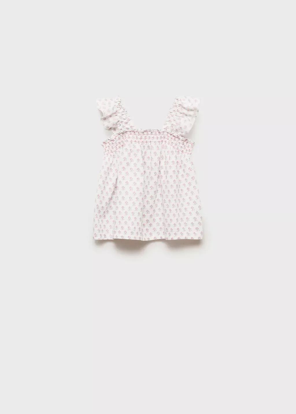 White Ruffled Embroidered Blouse, Baby Girl, , large image number 3