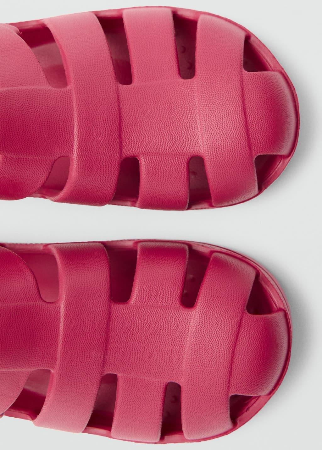 Red Crab Sandals, Baby Girl, , large image number 2