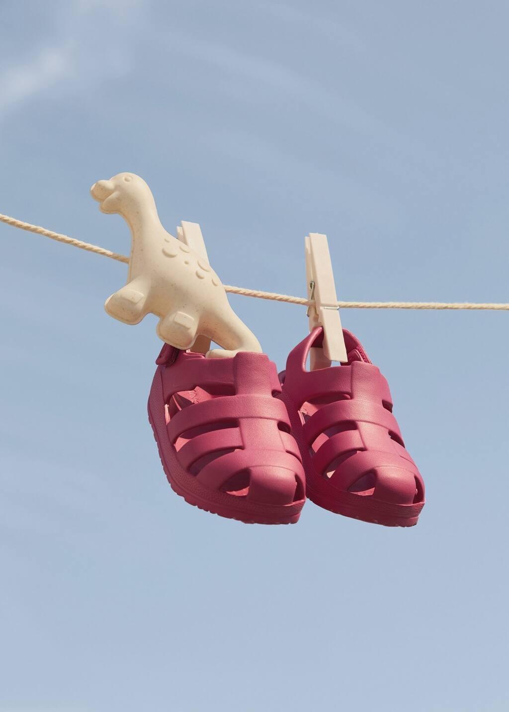 Red Crab Sandals, Baby Girl, , large image number 5