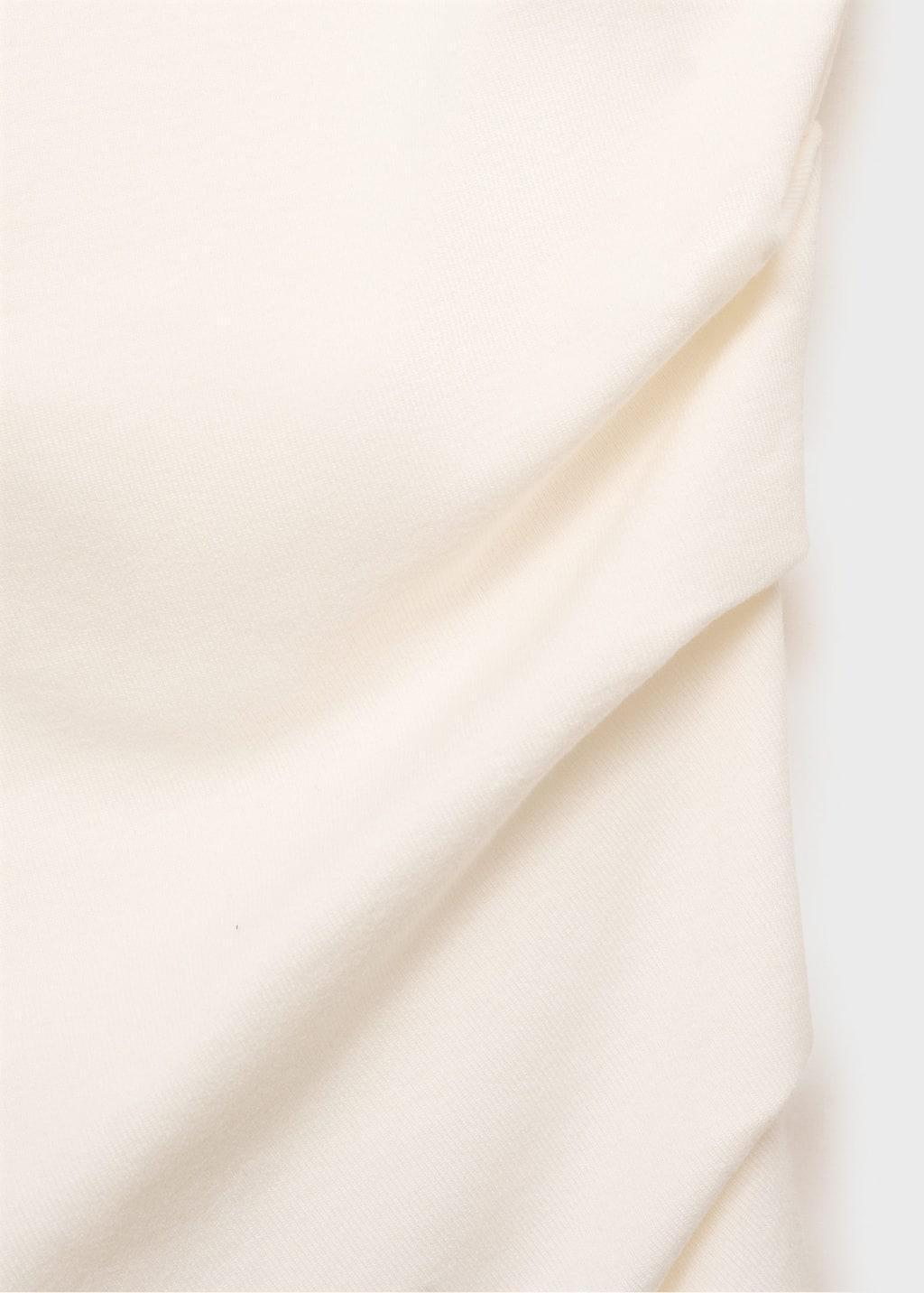 Beige Asymmetrical Modal Top, , large image number 4