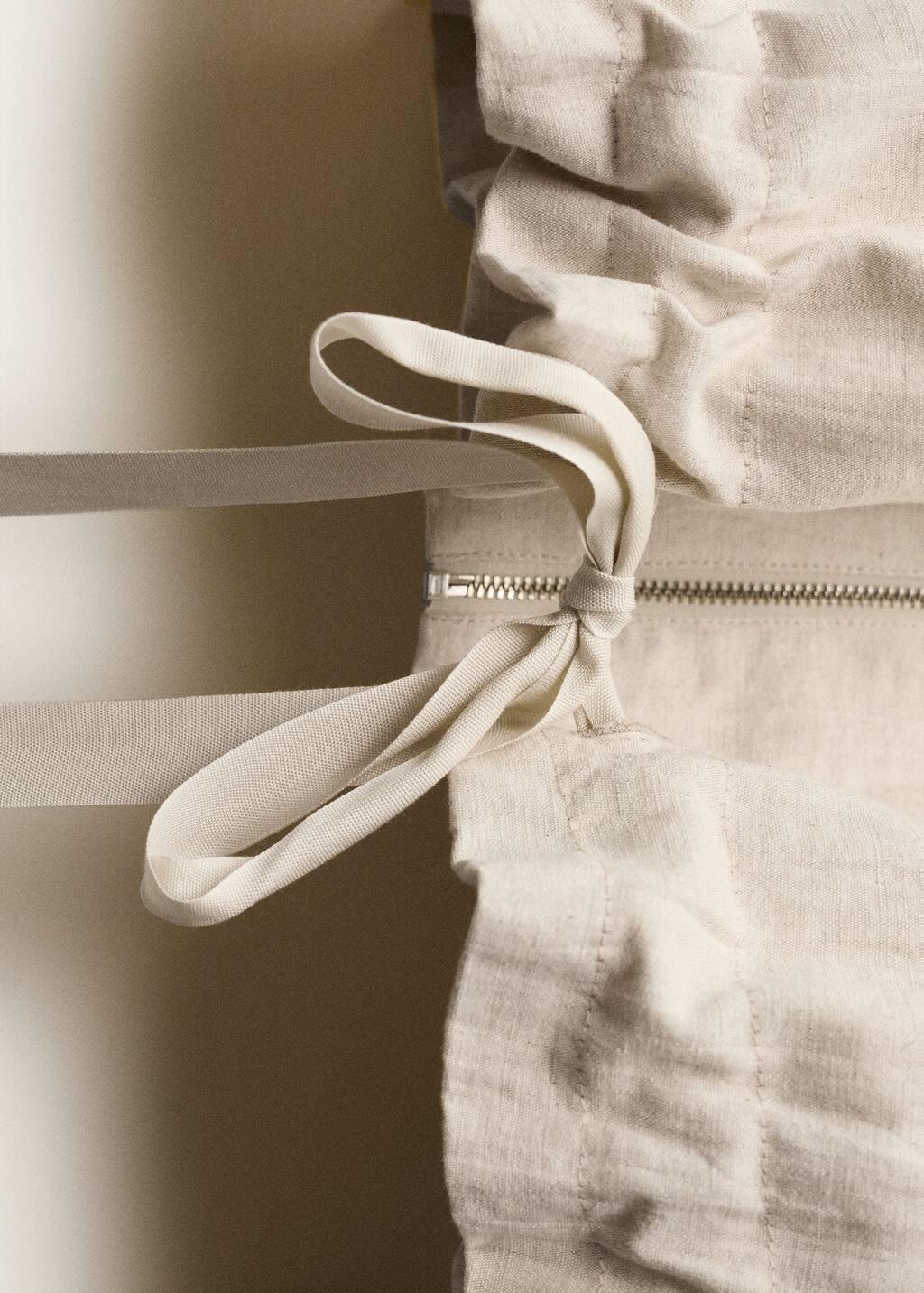 Grey Lt Pastel Linen-Blend Cropped Jacket, , large image number 5