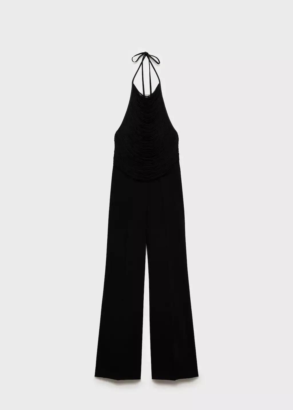 BLACK Halter neck jumpsuit, , large image number 3