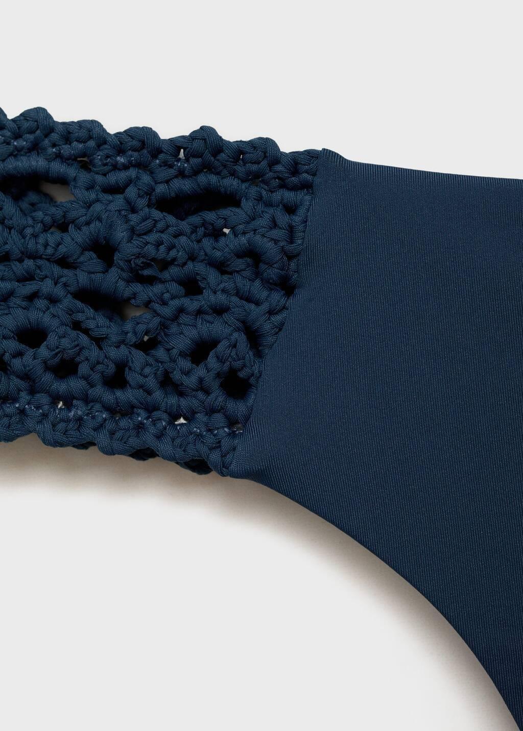 Blue Crochet Bikini Bottoms, , large image number 3