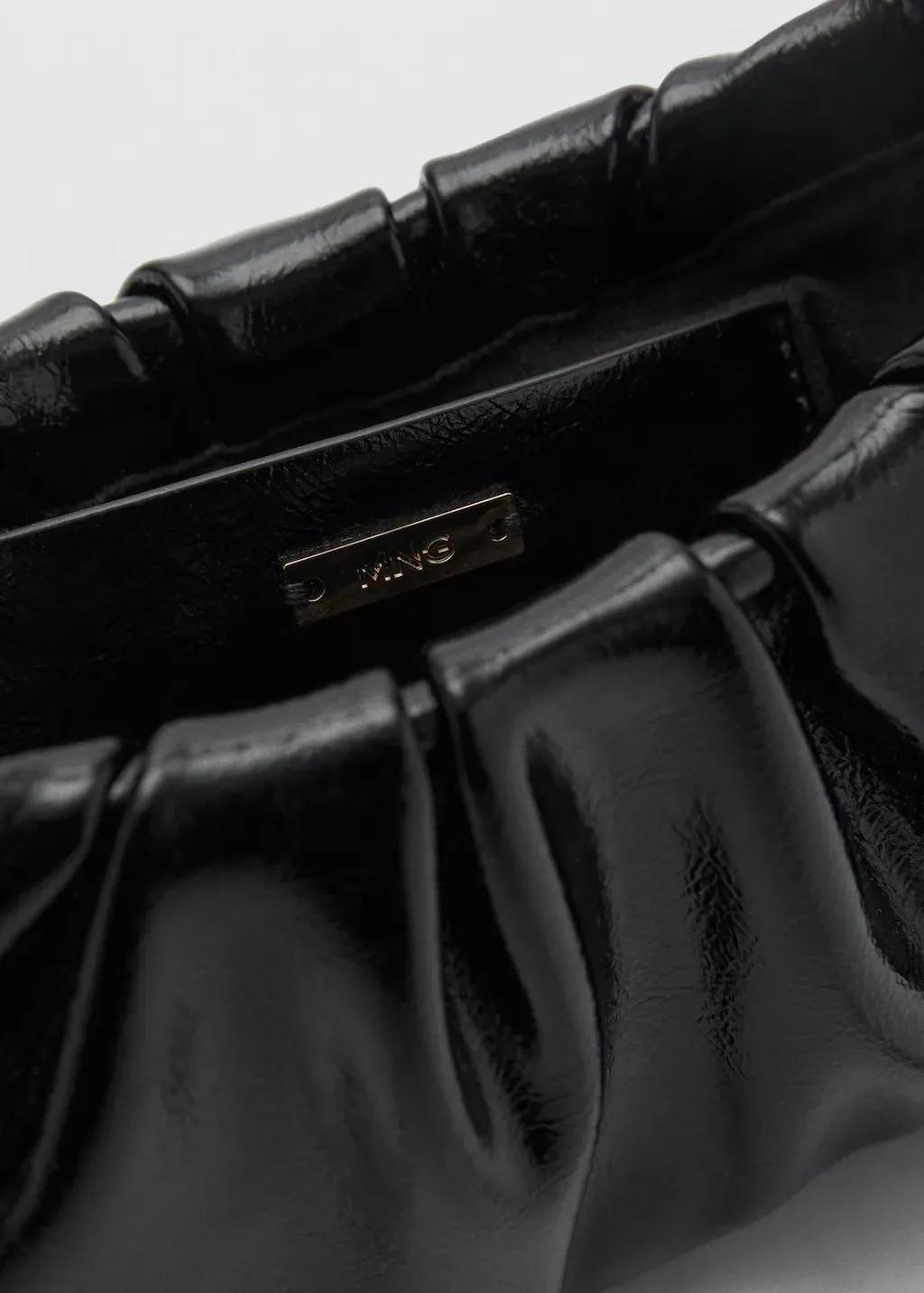 Black Quilted Chain Bag, 0201_99, large image number 4
