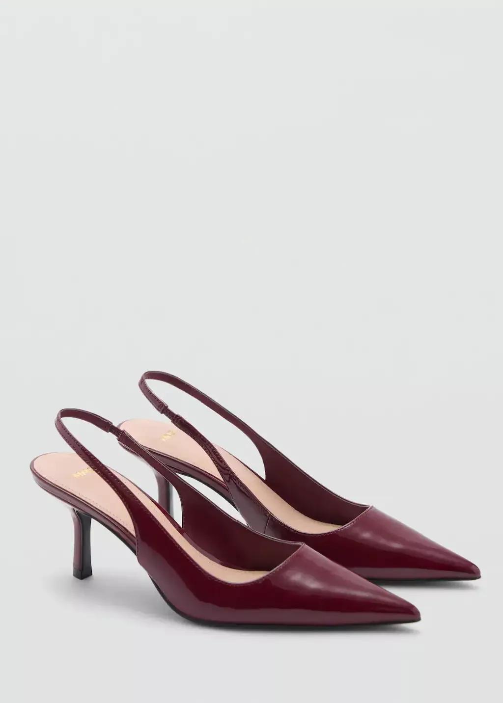 Red Pointed-Toe Heeled Shoes, , large image number 0
