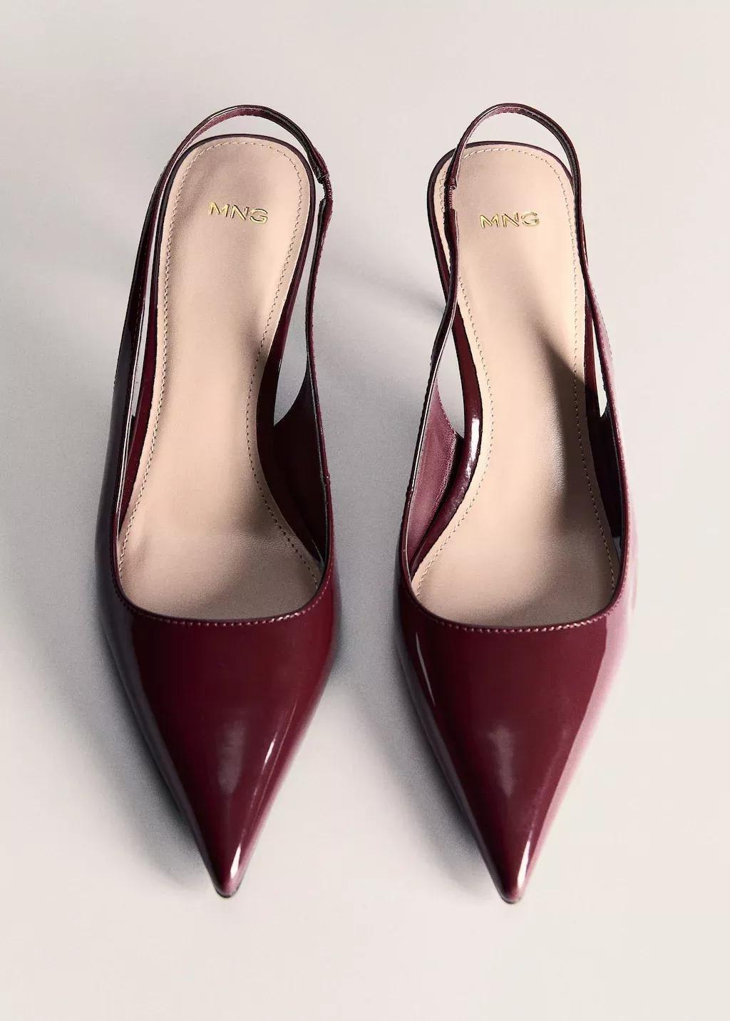 Red Pointed-Toe Heeled Shoes, , large image number 2