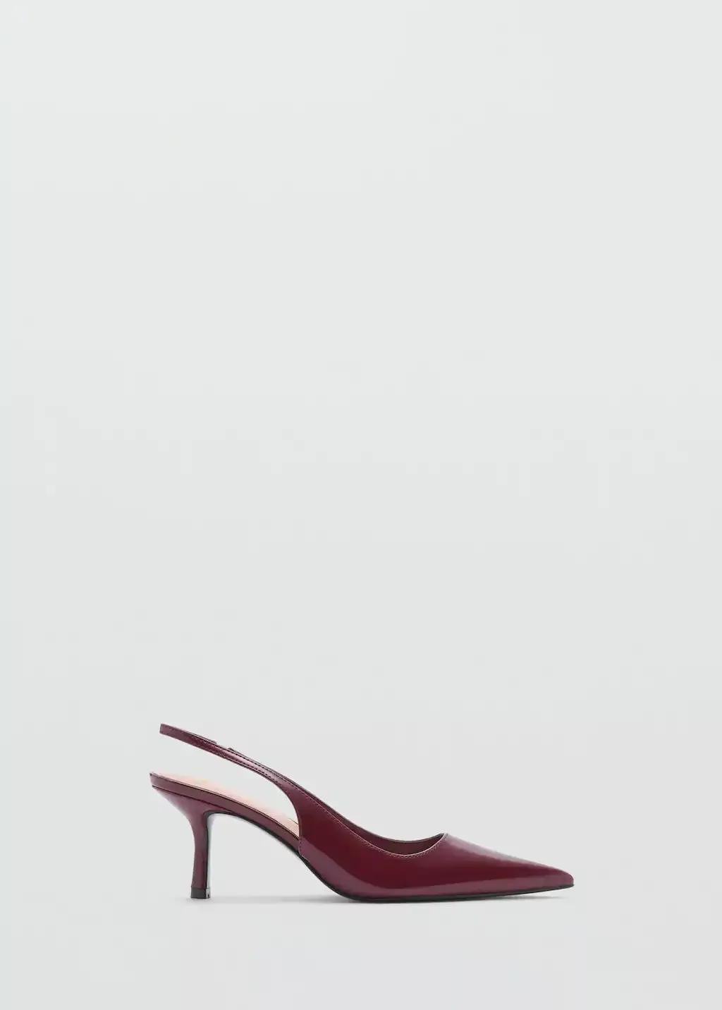 Red Pointed-Toe Heeled Shoes, , large image number 3