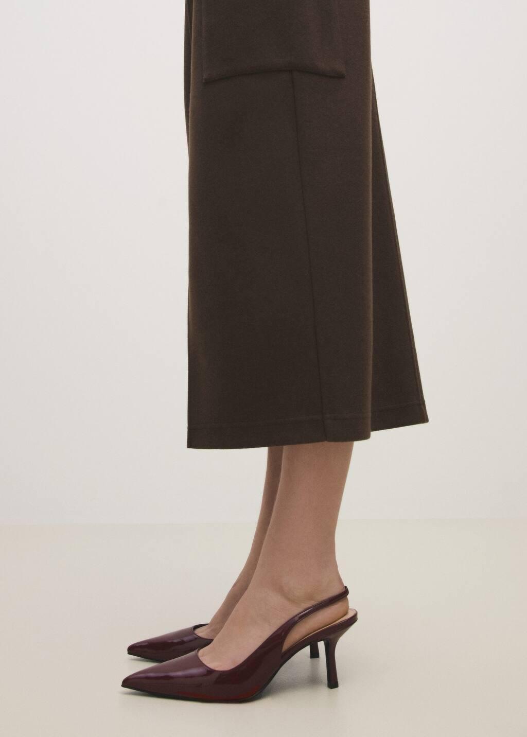 Red Pointed-Toe Heeled Shoes, , large image number 4