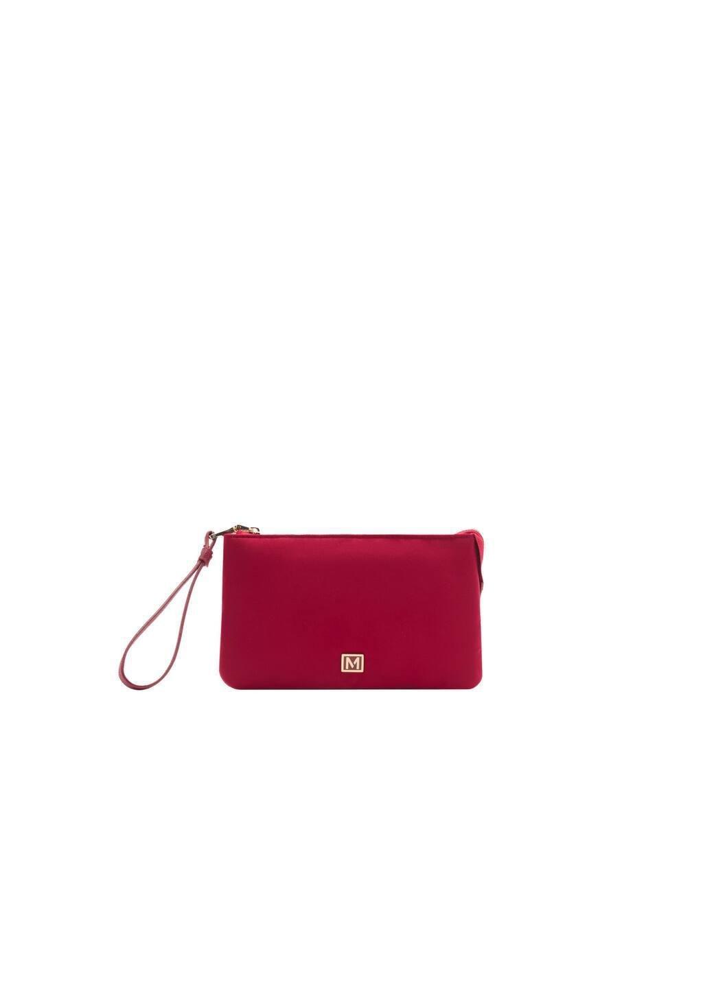 Red Nylon Purse With Zip, Red, large image number 3