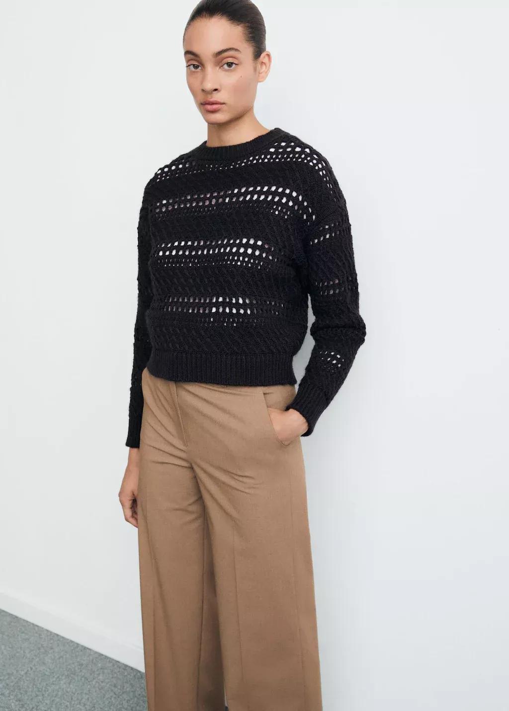 Navy Work Knit Sweater, , large image number 0