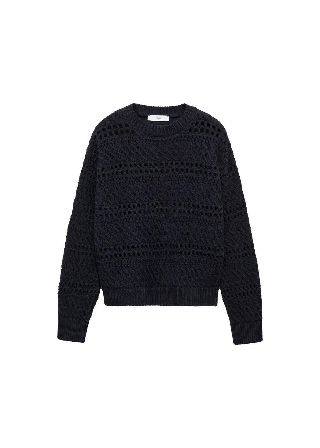 Navy Work Knit Sweater, , large image number 3