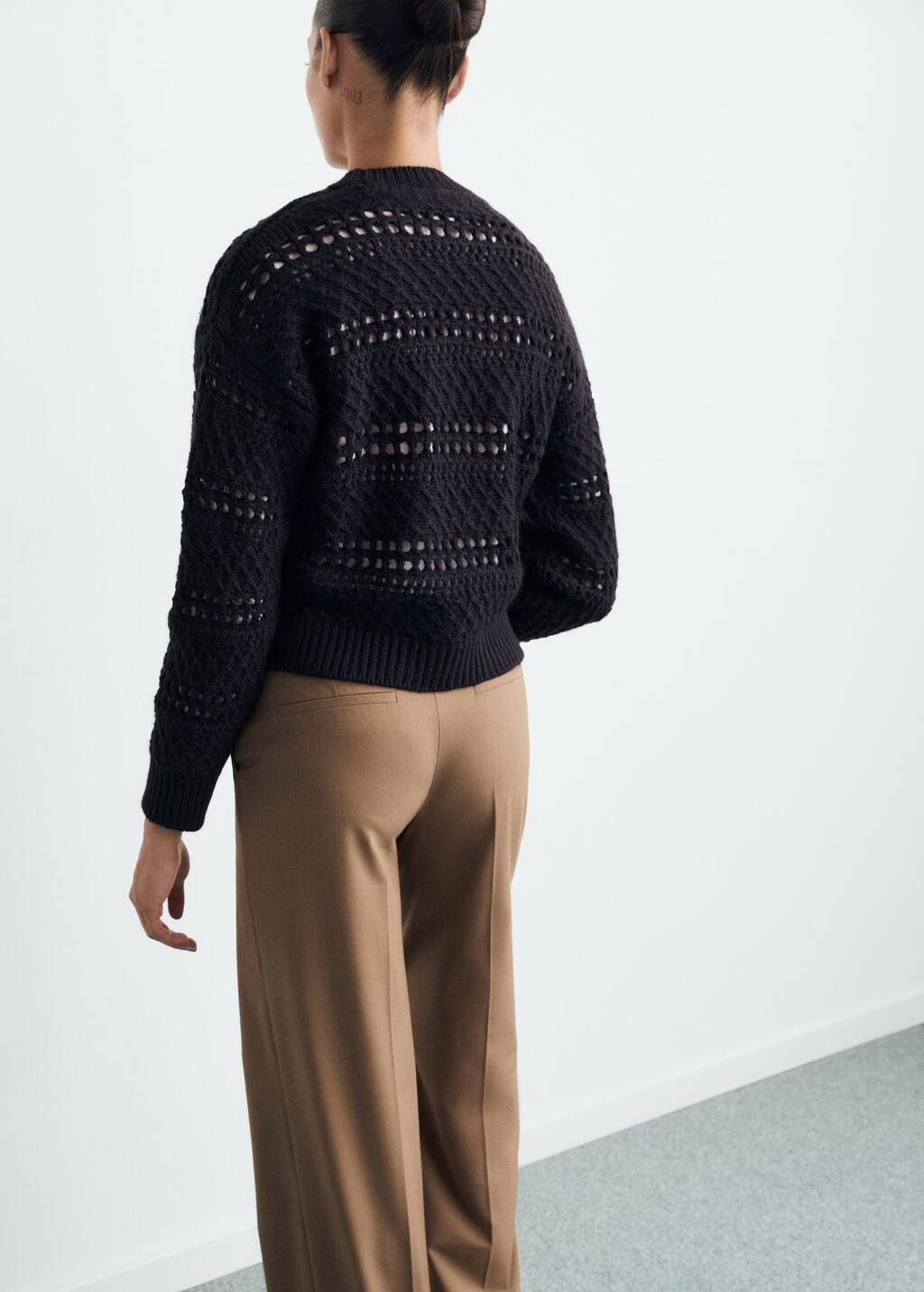 Navy Work Knit Sweater, , large image number 4