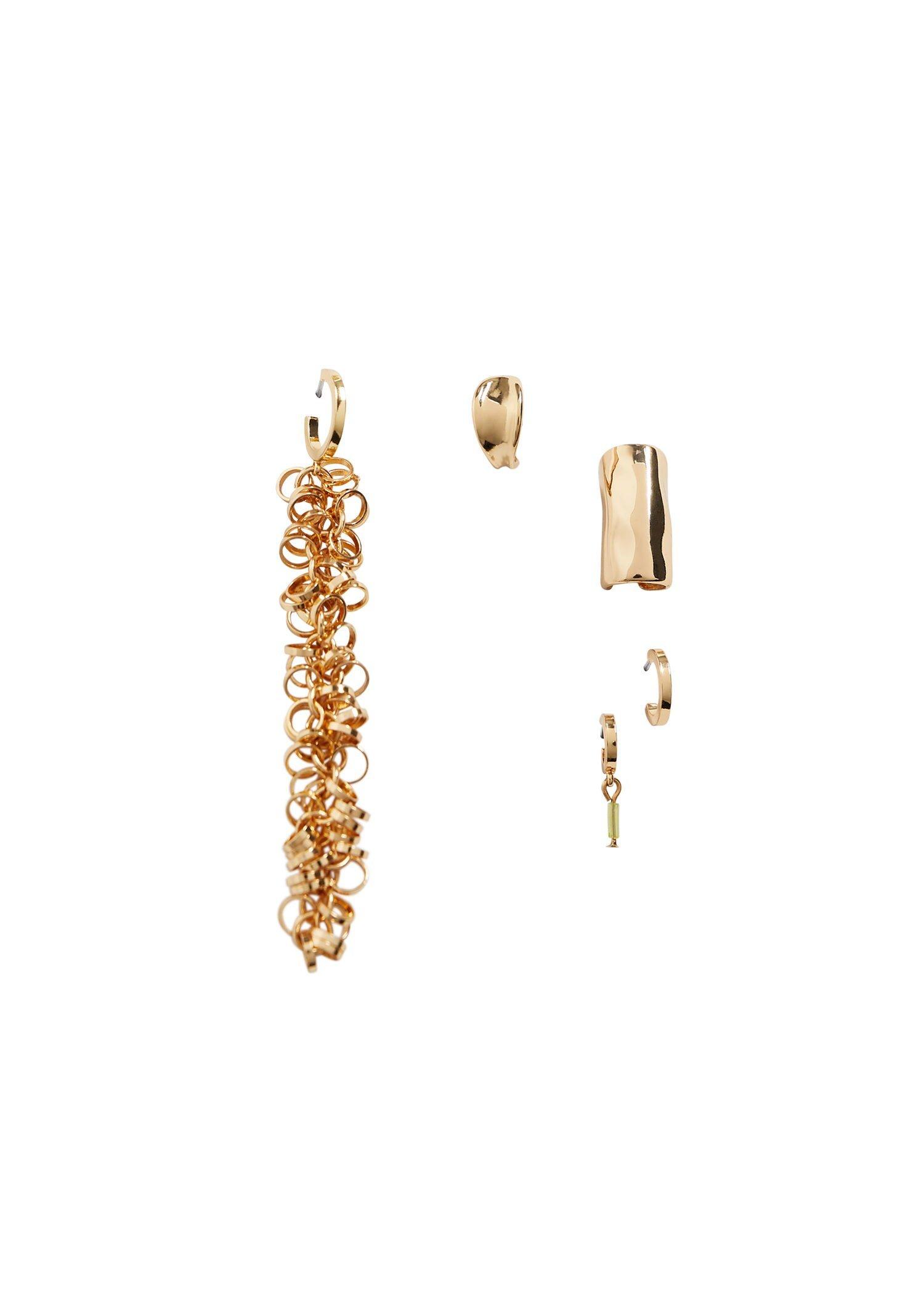 gold Mixed earring set, Women, , large image number 0
