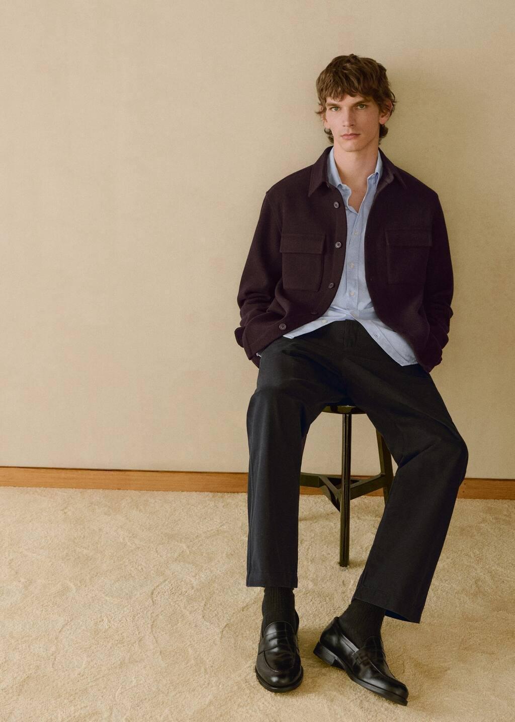 Navy Regular Fit Cotton Drawstring Pants, , large image number 5