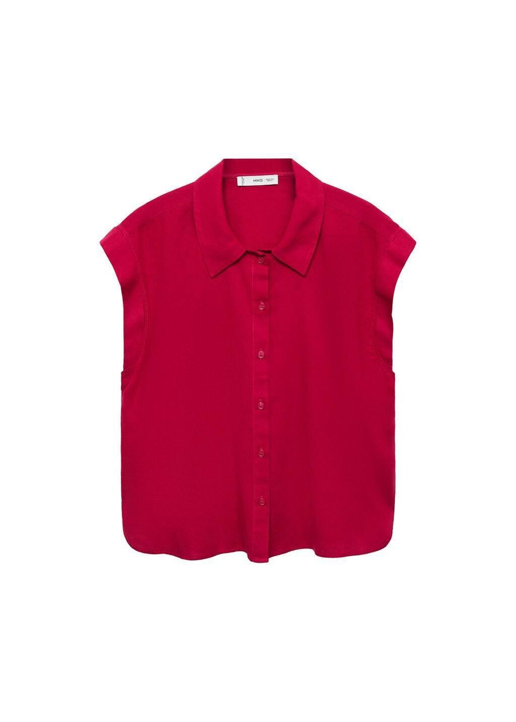 Bright Pink Plain Blouse, , large image number 3