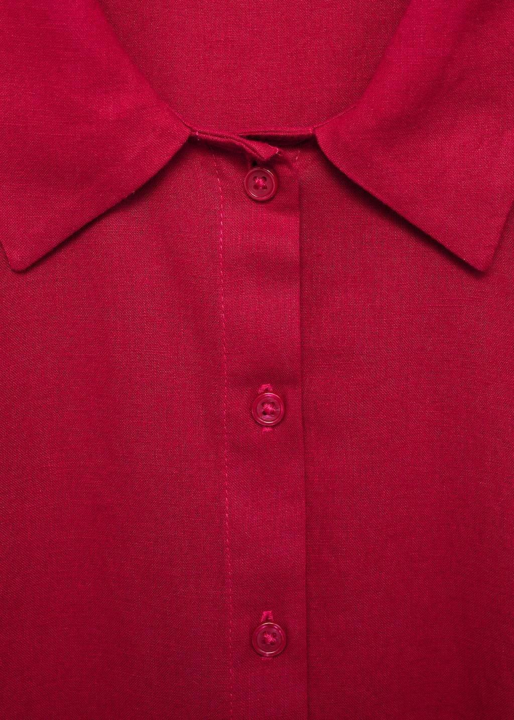 Bright Pink Plain Blouse, , large image number 4