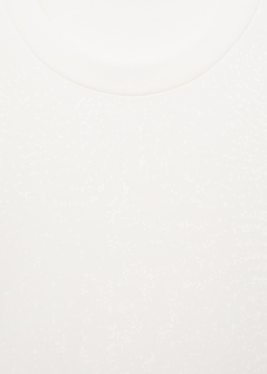 White 100% Cotton Long Sleeve T-Shirt, , large image number 4