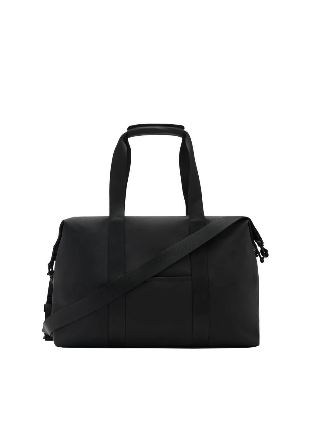 Black Plain Bowling Bag, Black, large image number 3