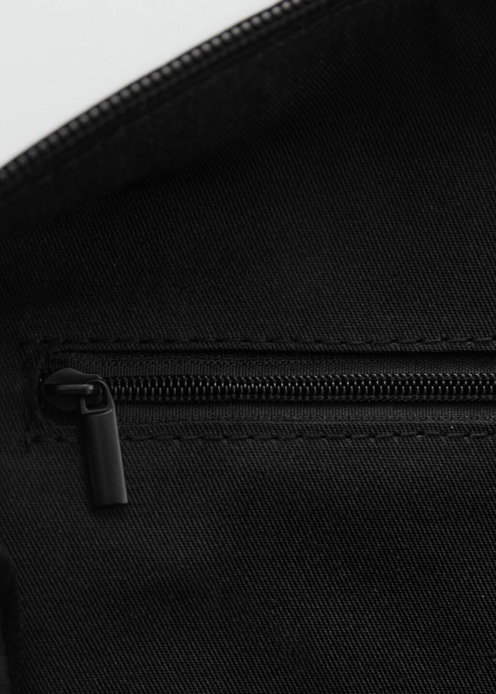 Black Plain Bowling Bag, Black, large image number 4