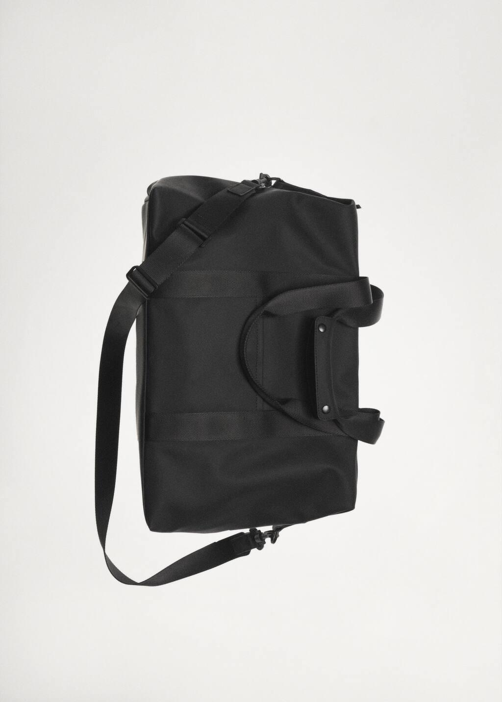 Black Plain Bowling Bag, Black, large image number 5