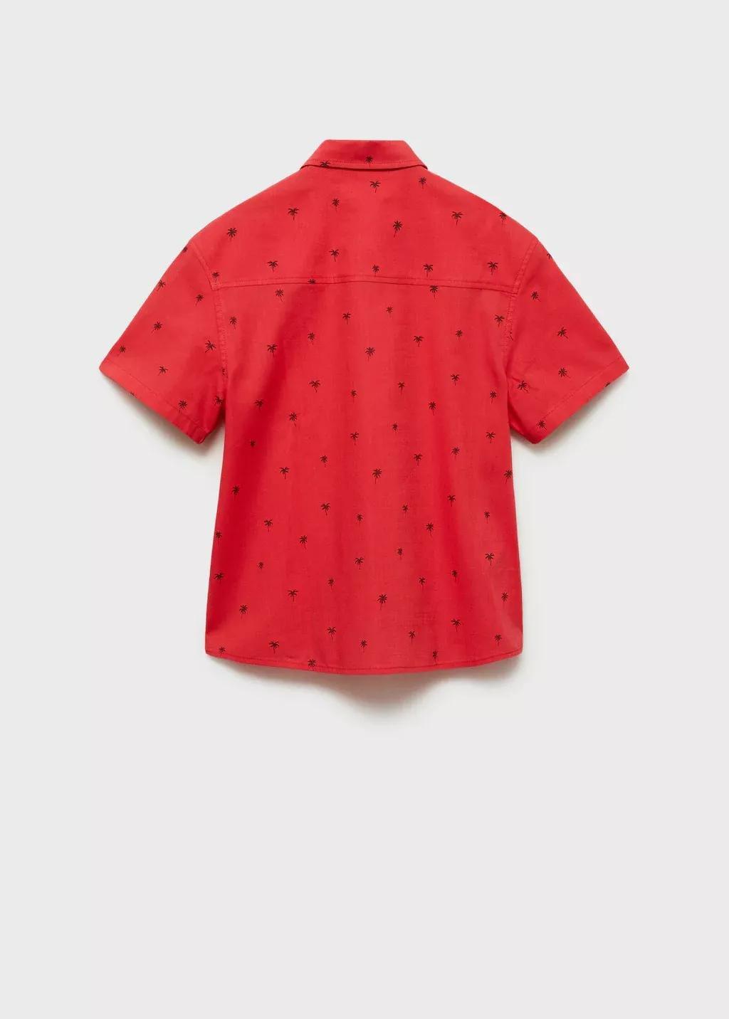 Red Short Sleeve Shirt, Kids Boy, , large image number 1