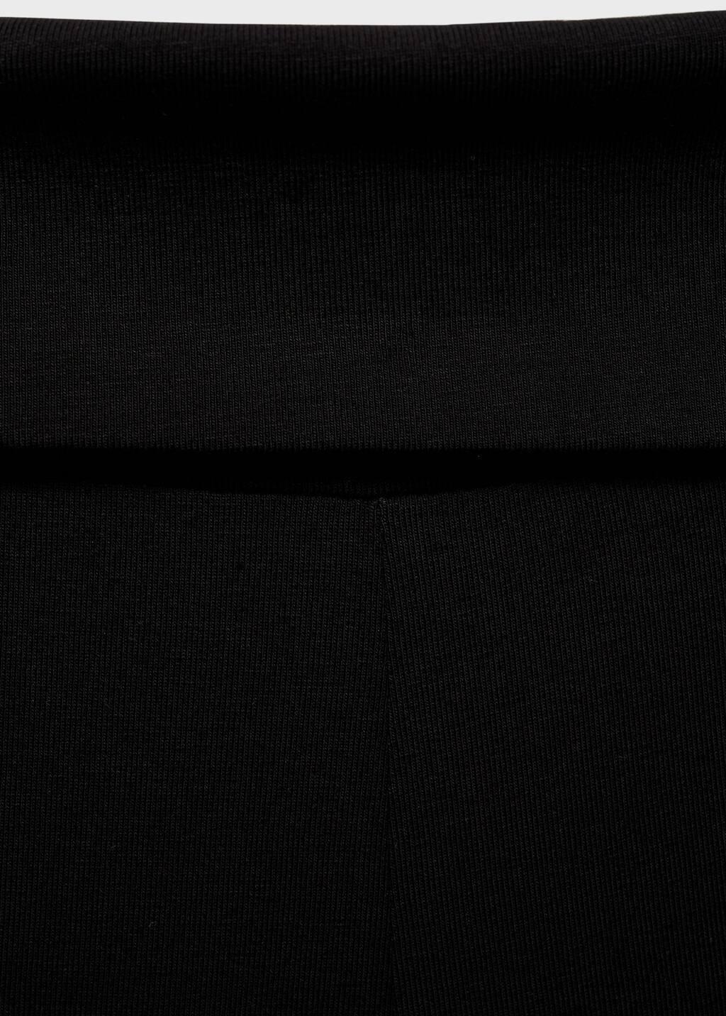 Black Flared Leggings, Kids Girl, , large image number 1