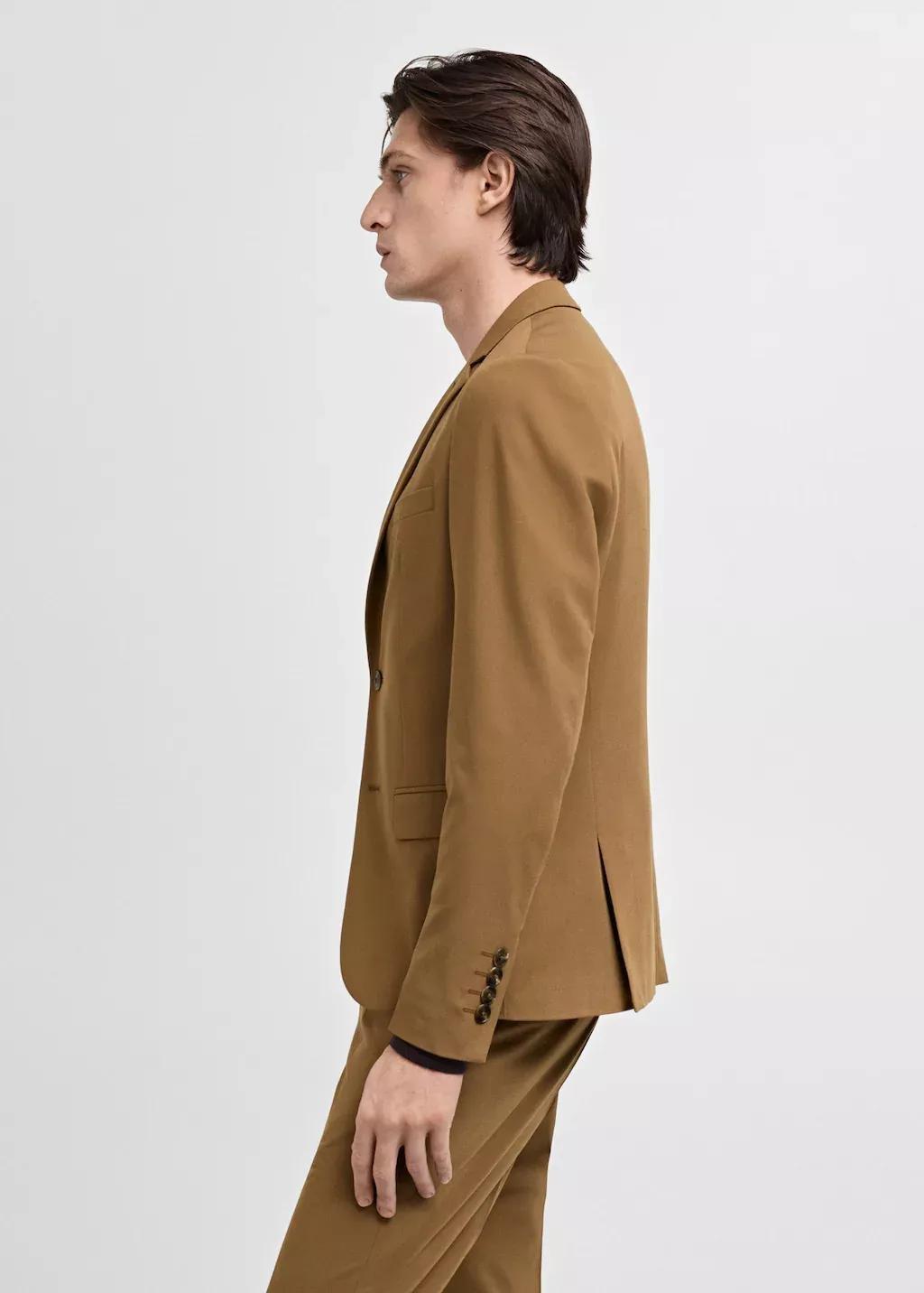 Dark Yellow Formal Suit Blazer, , large image number 2