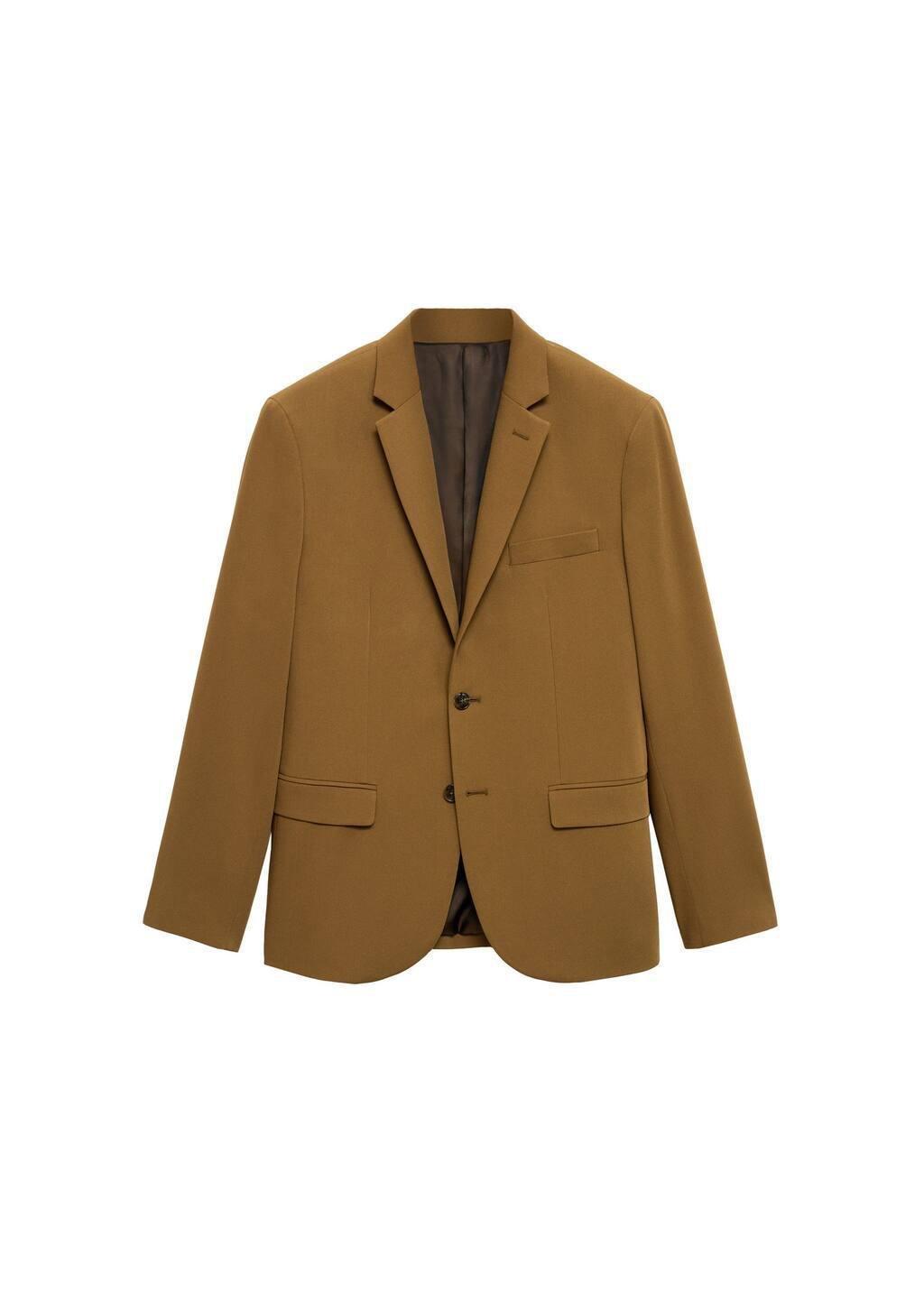 Dark Yellow Formal Suit Blazer, , large image number 3