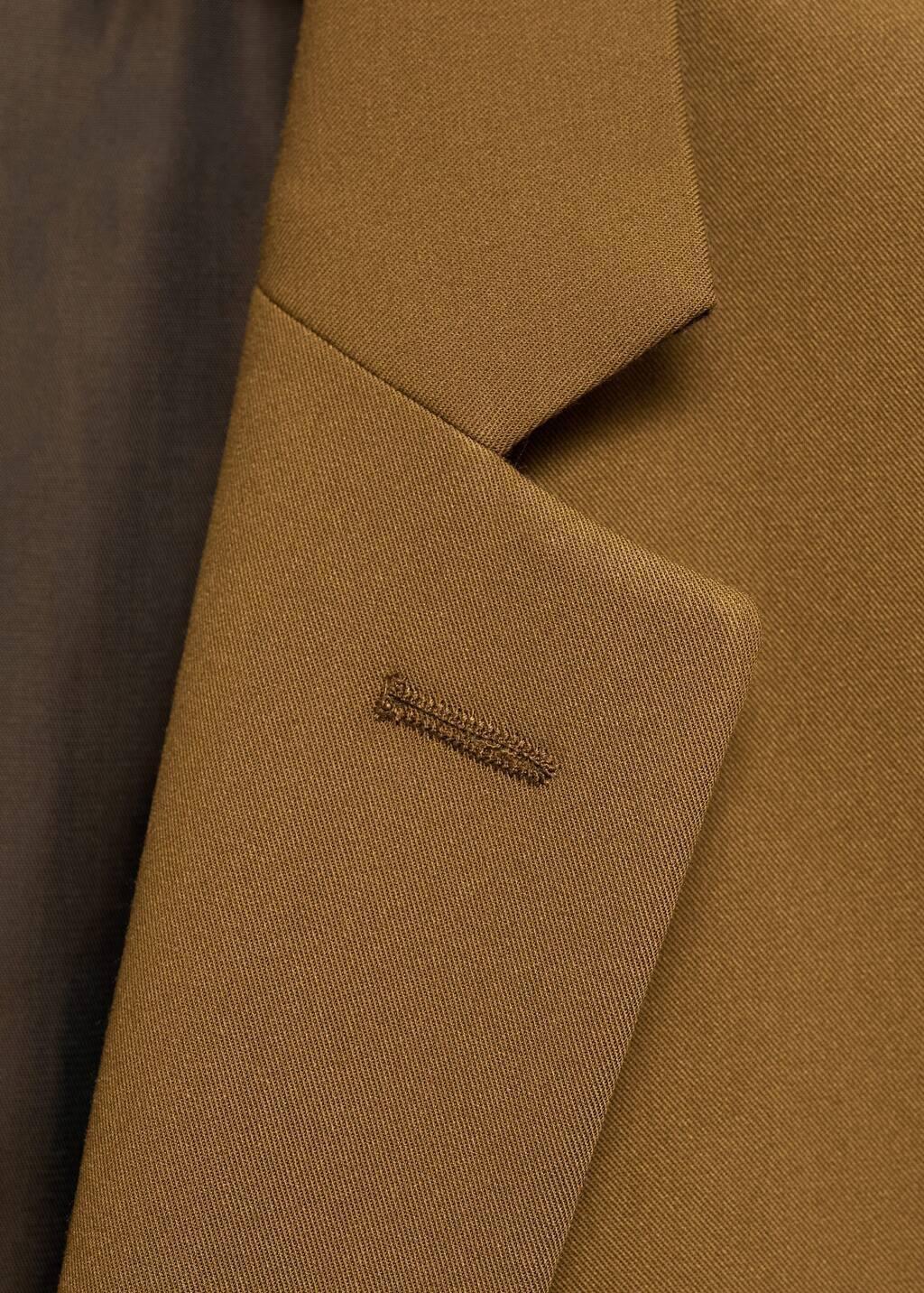 Dark Yellow Formal Suit Blazer, , large image number 4
