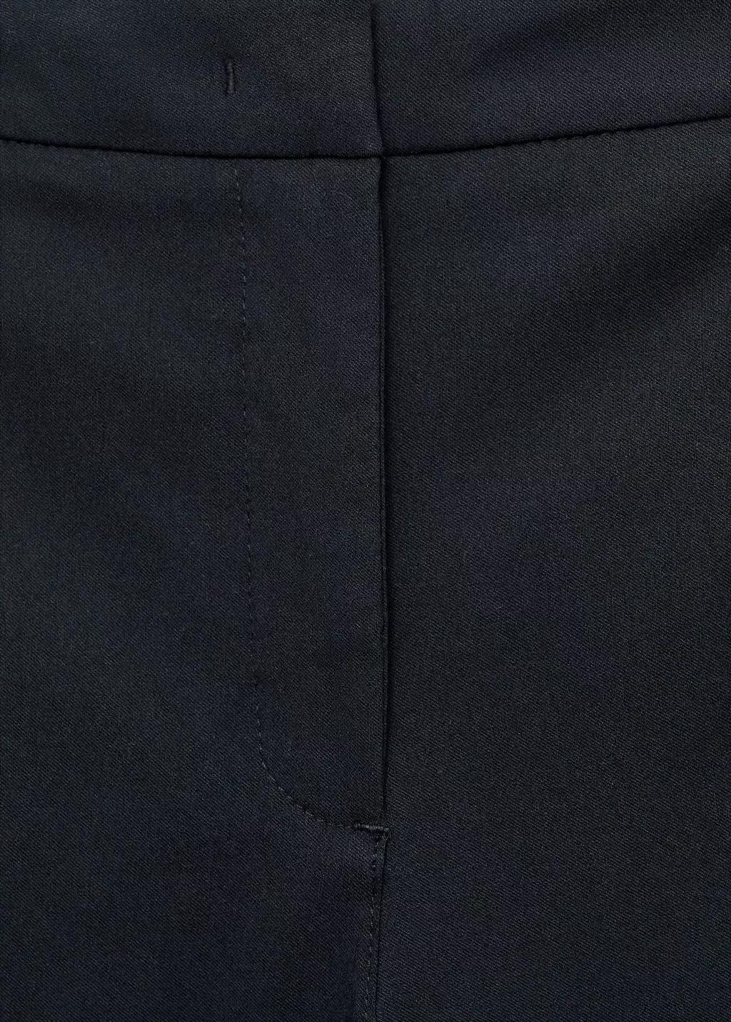 Navy Cotton Ribbed Leggings, Baby Girl, , large image number 9