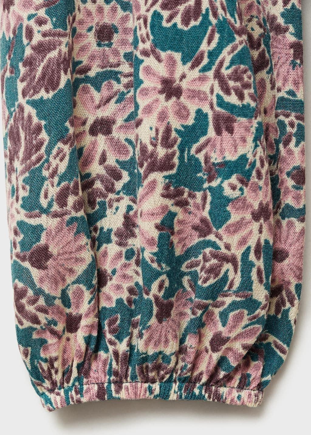 Pink Flower Print Dress, Kids Girl, , large image number 2