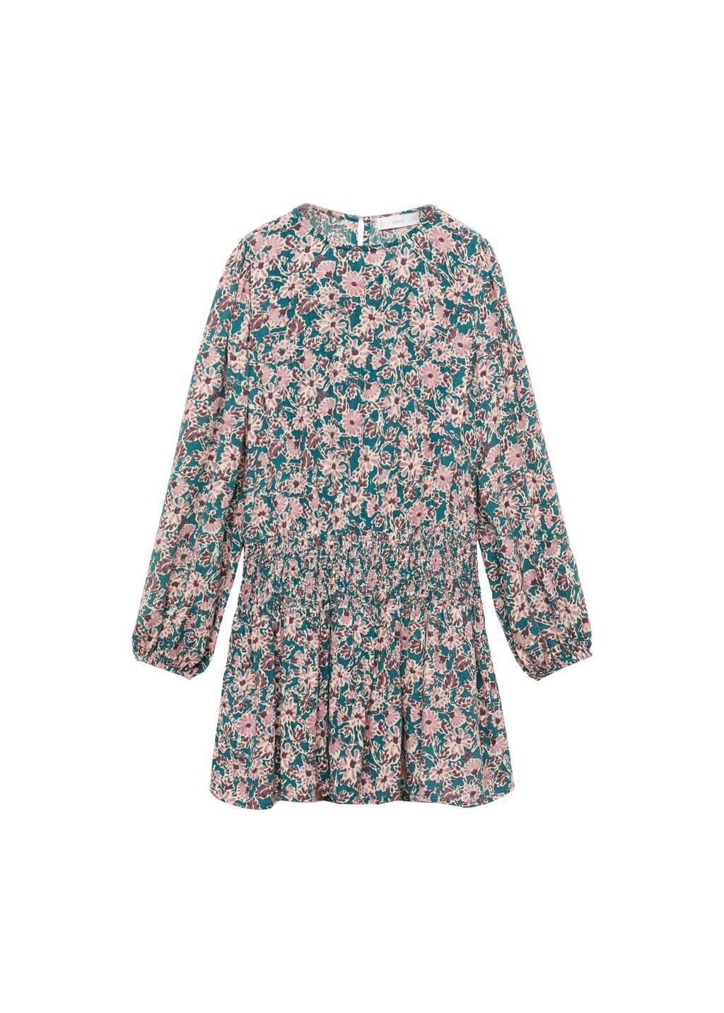 Pink Flower Print Dress, Kids Girl, , large image number 3