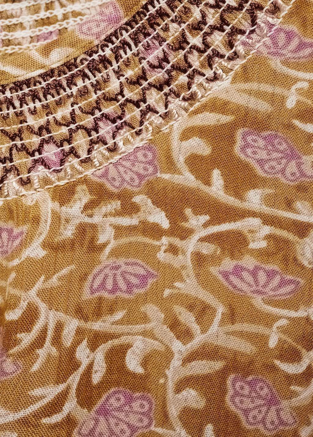 Yellow Flowy Printed Blouse, Kids Girl, , large image number 2