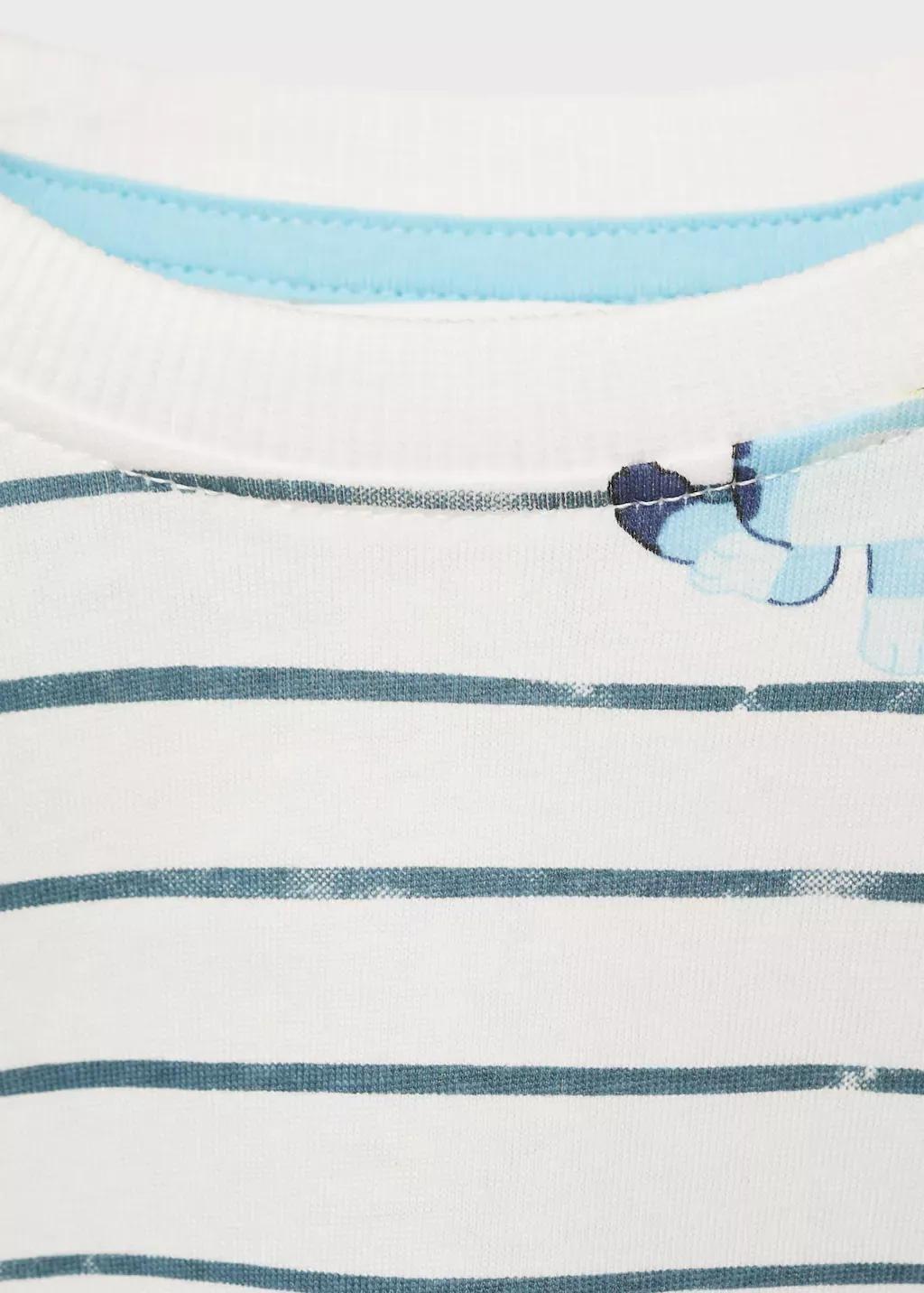 White Bluey Printed T-Shirt, Baby Boy, , large image number 3
