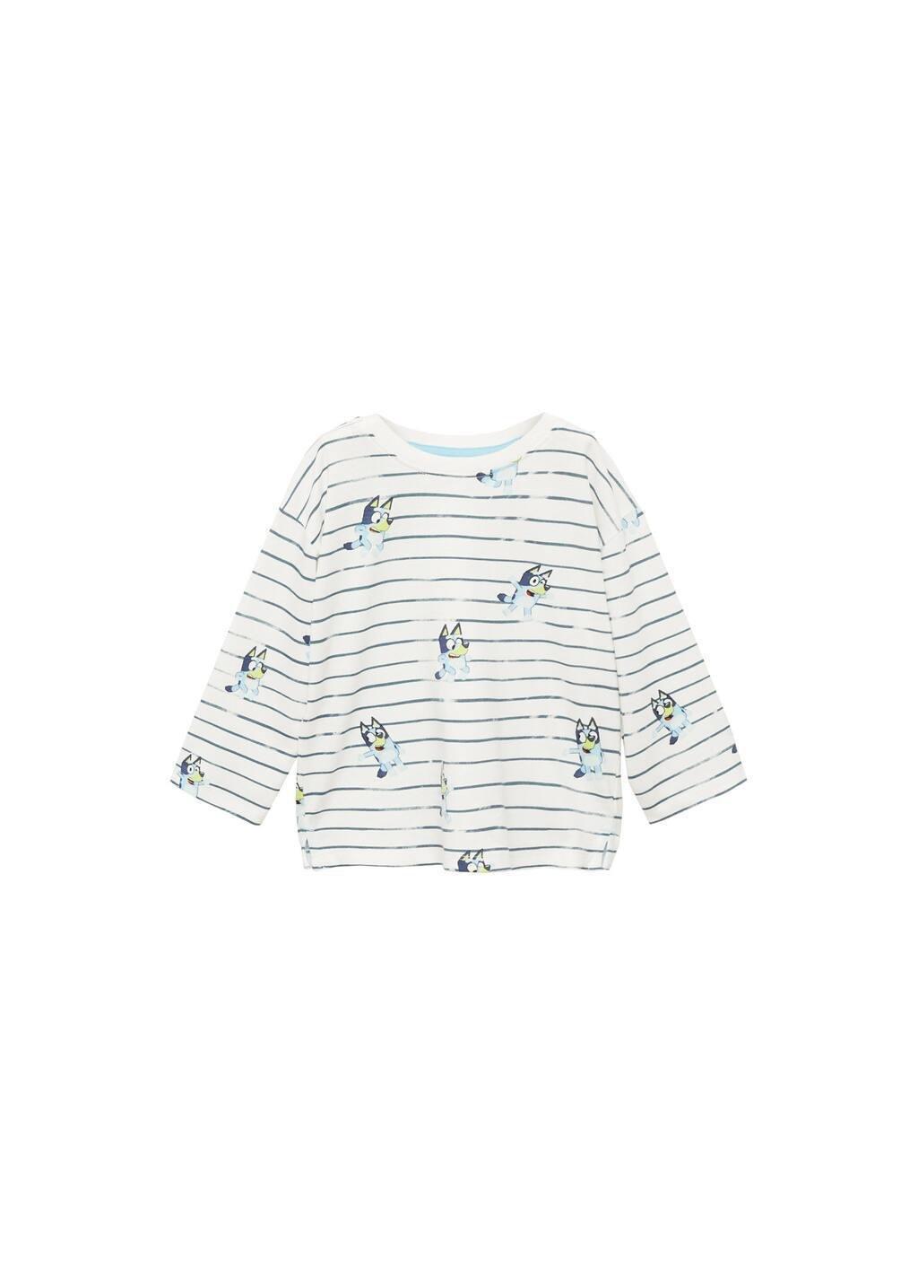 White Bluey Printed T-Shirt, Baby Boy, , large image number 4