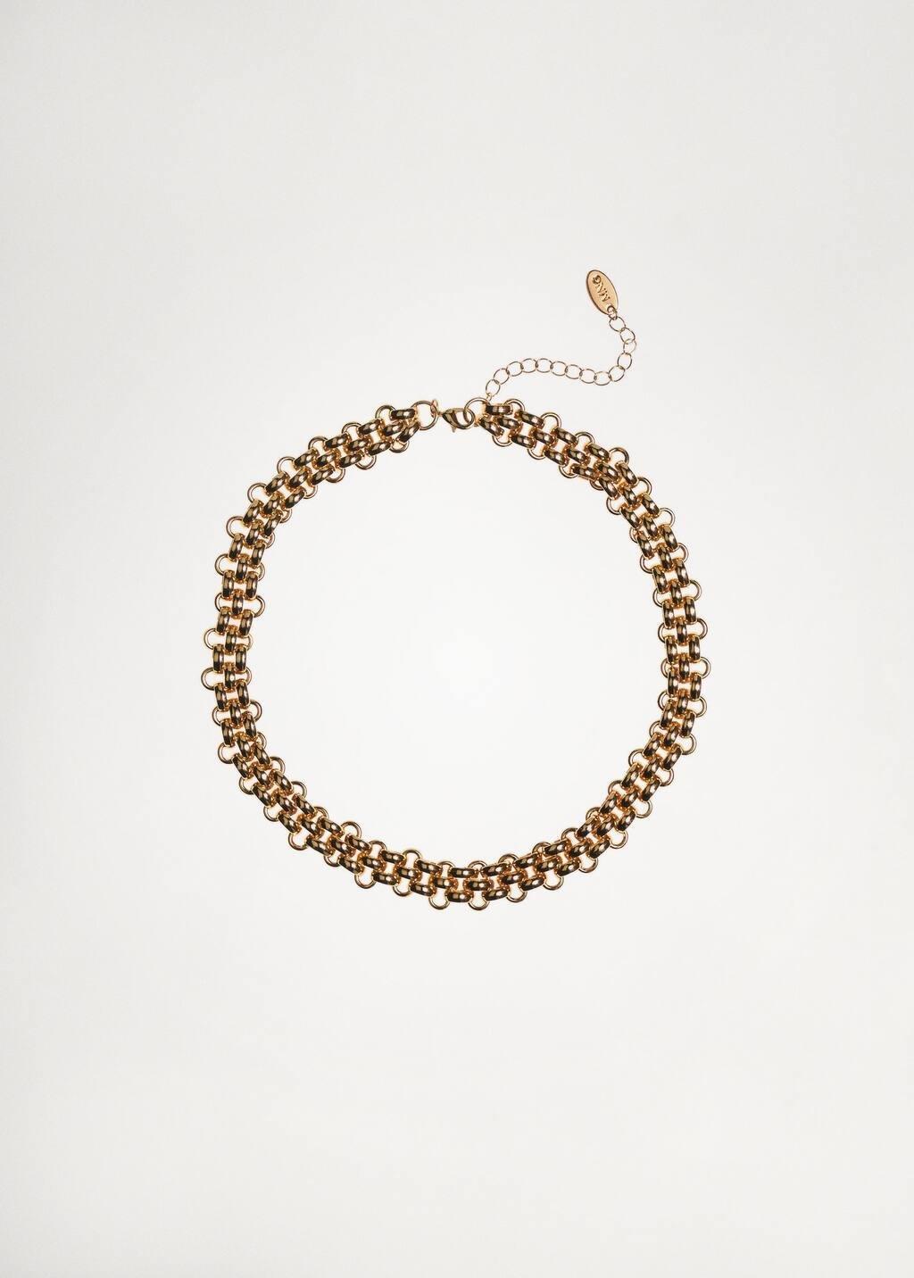 Gold Link Chain Necklace, Gold, large image number 2
