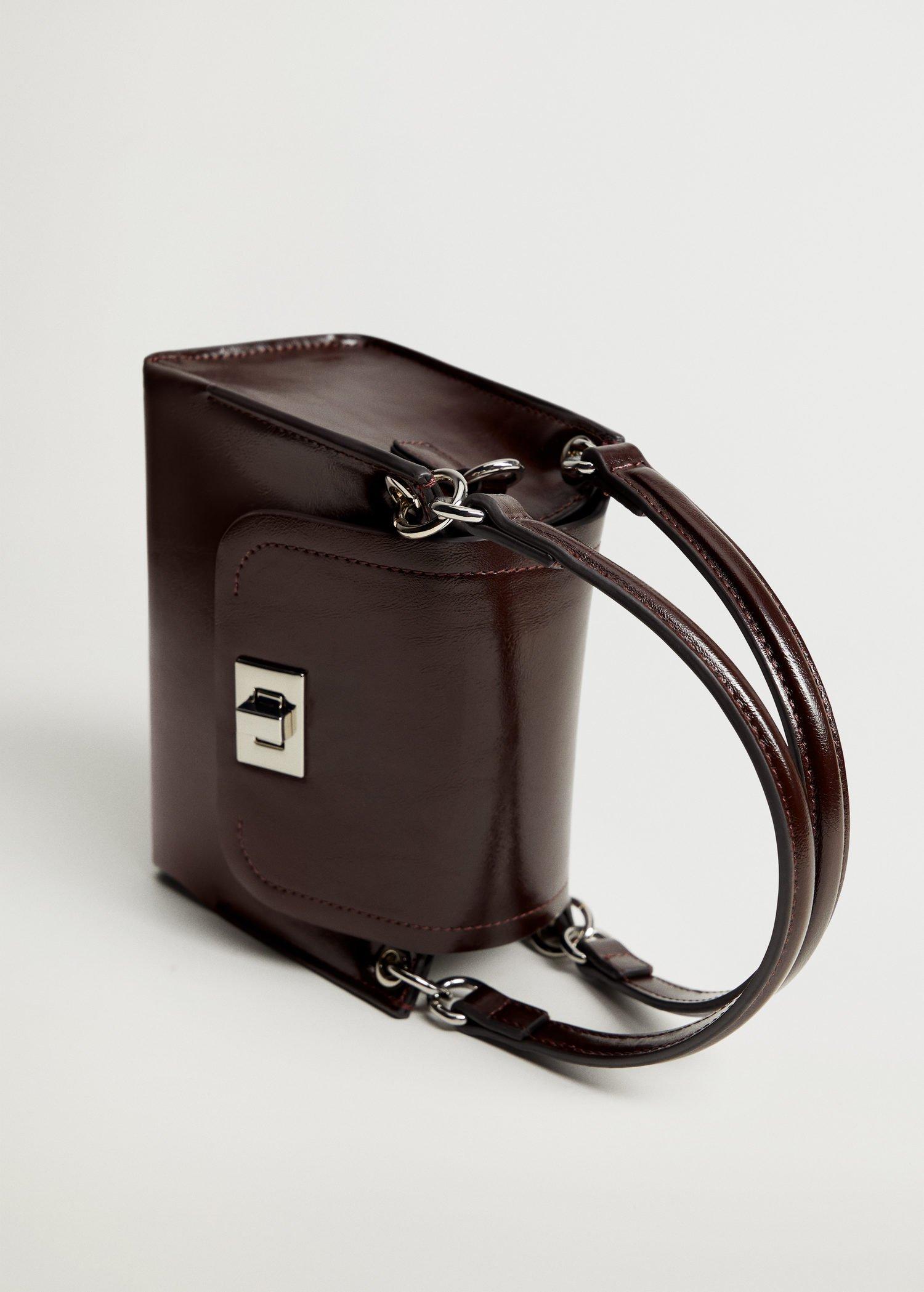 Dark Brown Double Strap Flap Bag, Women, , large image number 1