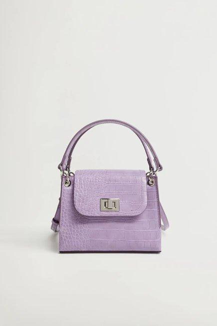 Pastel Purple Double Strap Flap Bag, Women, , large image number 0