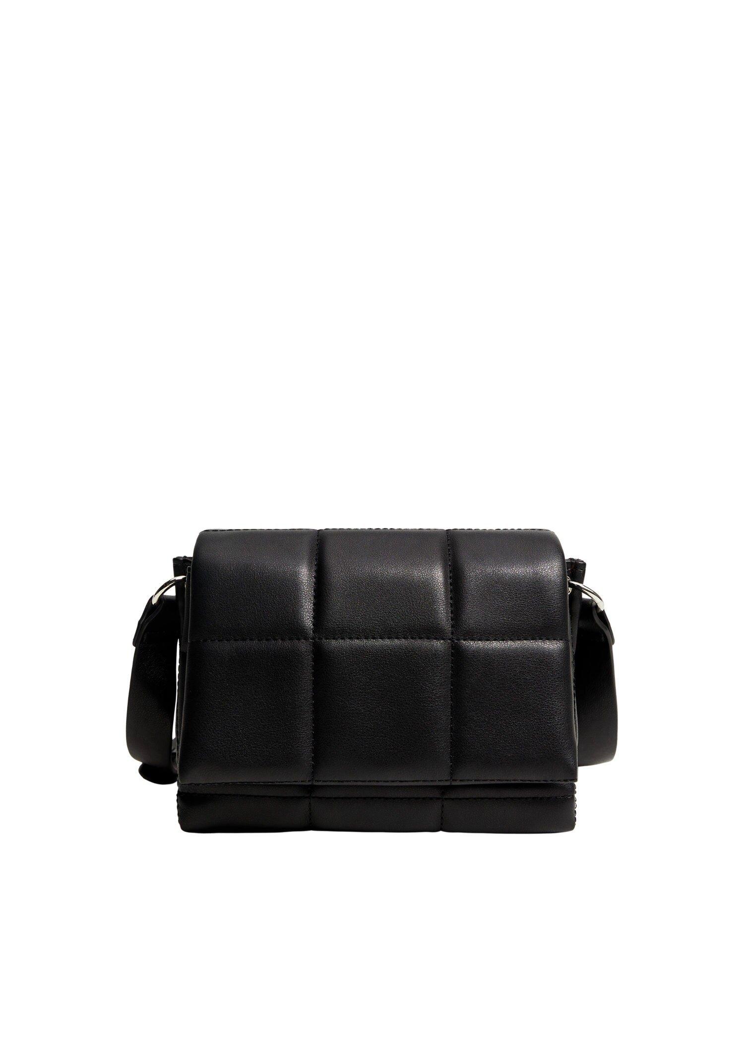 Black Quilted Cross-Body Bag, Women, , large image number 3